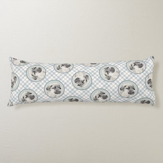 アナトリア絵を描シェパードオリジナルドッグアート ボディピロー (正面)