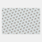 アナトリア絵を描シェパードオリジナルドッグアート ラッピングペーパーシート (正面)