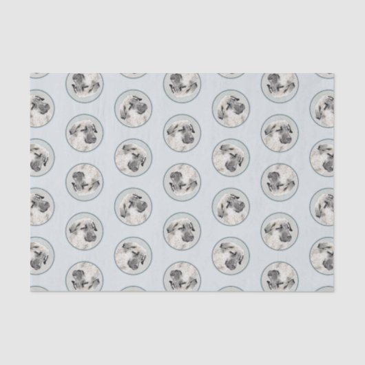 アナトリア絵を描シェパードオリジナルドッグアート 薄葉紙 (正面)