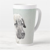 アナトリア絵画シェパードの – オリジナルドッグアート カフェラテマグ (右アングル)