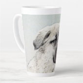 アナトリア絵画シェパードの – オリジナルドッグアート カフェラテマグ (左アングル)