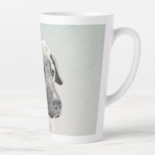 アナトリア絵画シェパードの – オリジナルドッグアート カフェラテマグ (右)