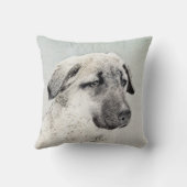 アナトリア絵画シェパードの – オリジナルドッグアート クッション (裏面)