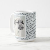アナトリア絵画シェパードの – オリジナルドッグアート コーヒーマグカップ (正面左)