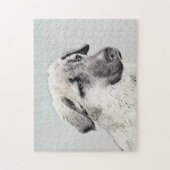 アナトリア絵画シェパードの – オリジナルドッグアート ジグソーパズル (縦)