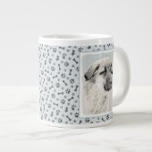 アナトリア絵画シェパードの – オリジナルドッグアート ジャンボコーヒーマグカップ (正面右)