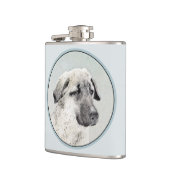 アナトリア絵画シェパードの – オリジナルドッグアート フラスク (左)