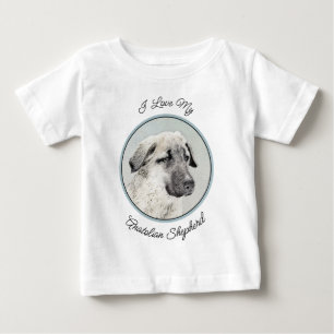 アナトリア絵画シェパードの – オリジナルドッグアート ベビーTシャツ