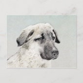 アナトリア絵画シェパードの – オリジナルドッグアート ポストカード (正面)