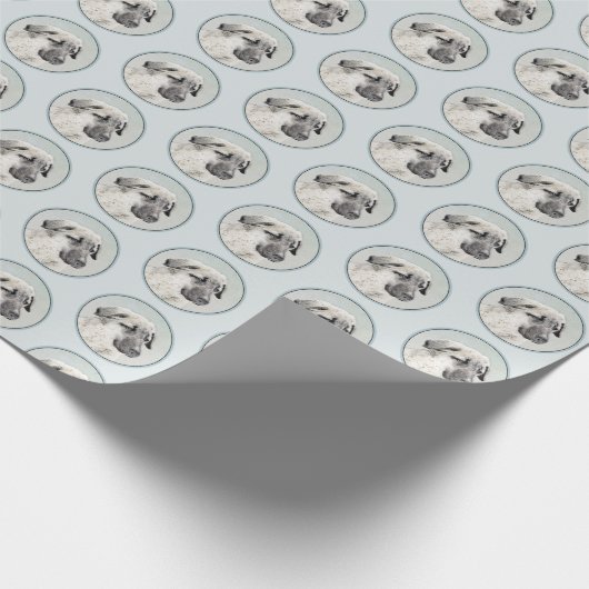 アナトリア絵画シェパードの – オリジナルドッグアート ラッピングペーパー (角)