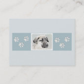 アナトリア絵画シェパードの – オリジナルドッグアート 名刺 (裏面)