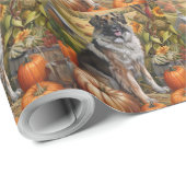 アナトリア羊飼い犬の秋の収穫感謝祭 ラッピングペーパー (ロールコーナー)