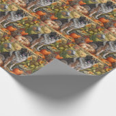 アナトリア羊飼い犬の秋の収穫感謝祭 ラッピングペーパー (角)