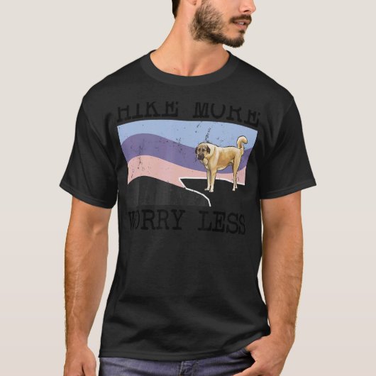 アナトリア羊飼い犬ハイキングより心配なしグラフ Tシャツ (正面)