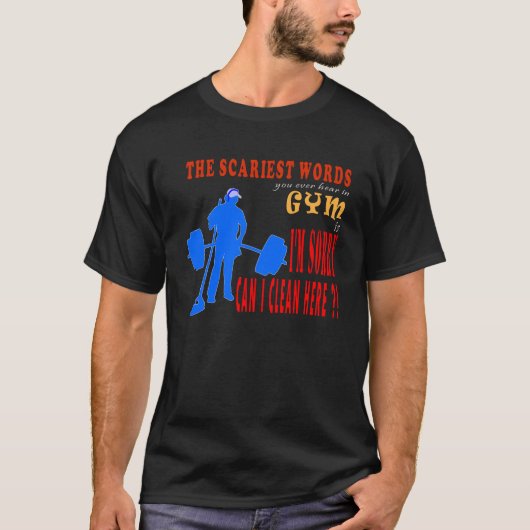 アナトリー - ここは清掃していいの?面白いジムのいたずら Tシャツ (正面)