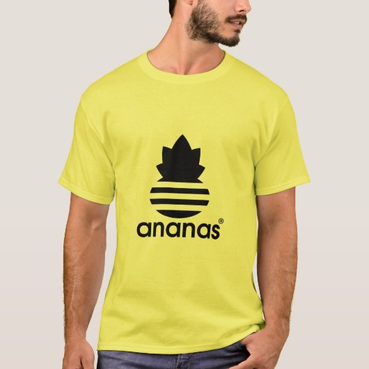 アナナスパロディのロゴ Tシャツ (正面)