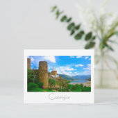 アナヌリ城ジョージアAragvi Causes Mountains ポストカード (スタンド正面)