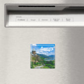 アナヌリ城ジョージアAragvi Causes Mountains マグネット (インサイチュ (食洗機))