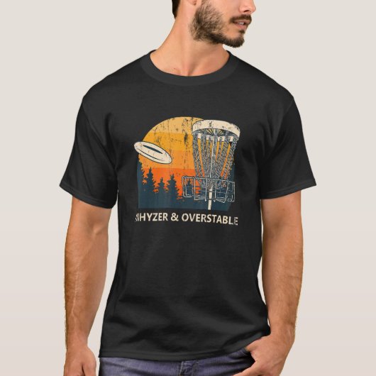 アナハイザーと超安定ディスクゴルフゴルファーのユーモア Tシャツ (正面)