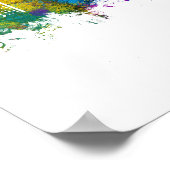 アナハイムカリフォルニアスカイライン ポスター (角)