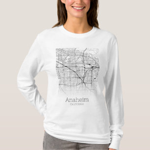アナハイムシティの地図 Tシャツ