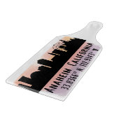 アナハイムスカイライン緯度と経度 カッティングボード (角)