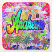 アナハイムビスタエクスプレスコースター スクエアペーパーコースター (正面)