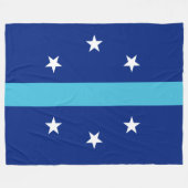 アナハイム国旗（カリフォルニア州，米国） フリースブランケット (正面(横))