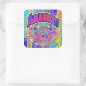 アナハイム宇宙ユニティステッカー スクエアシール (バッグ)