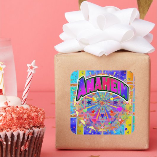 アナハイム宇宙ユニティステッカー スクエアシール (パーティー)