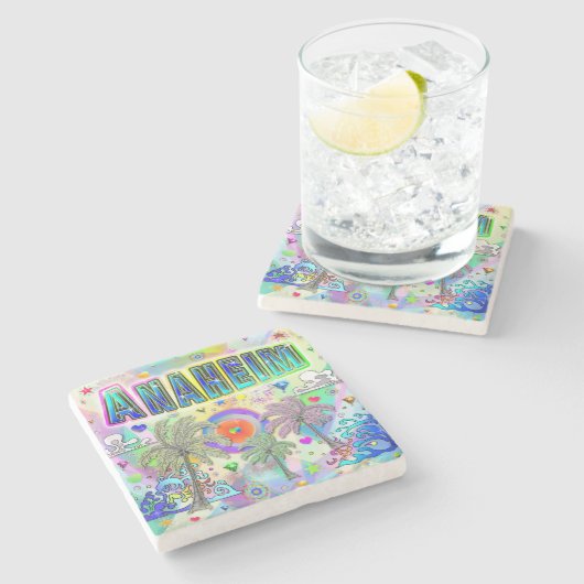 アナハイム深いドリームコースター ストーンコースター (横)