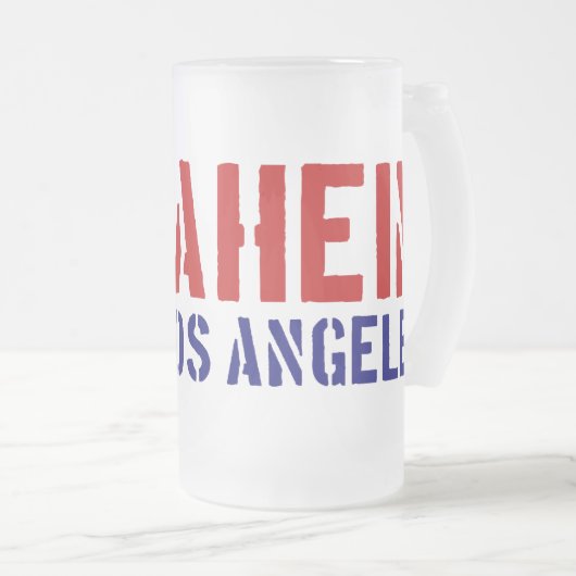 アナハイム(ないロサンゼルス)の- OCのあなたのプライドを示して下さい フロストグラスビールジョッキ (正面右)