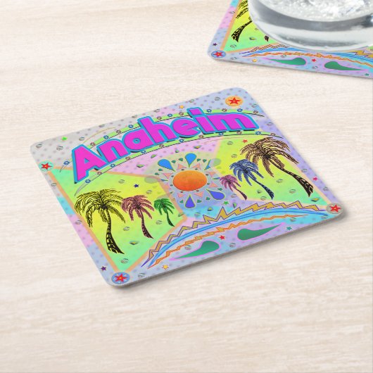 アナハイムCalm Desireコースター スクエアペーパーコースター (アングル)