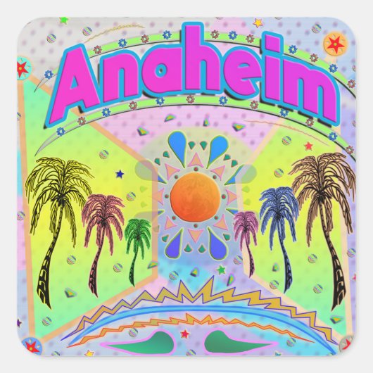 アナハイムCalm Desireステッカー スクエアシール (正面)