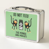 アナフィラキスキッズアレルギー警告 メタルランチボックス (裏面)