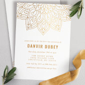 アナプラシャン ゴールド ホワイト マンダラ 初米式 招待状