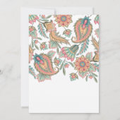 アナプラシャン 初米式 パイスリー フラワーデザイン 招待状 (裏面)