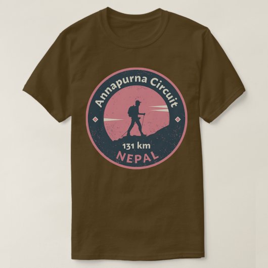 アナプルナサーキットネパール Tシャツ (デザイン正面)