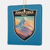 アナプルナネパール旅行アートヴィンテージ セラミックオーナメント (左)