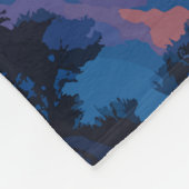 アナプルナネパール旅行アートヴィンテージ フリースブランケット (角)