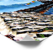 アナプルナマウンテンネパールのパノラマビュー ポスター (角)