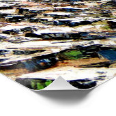 アナプルナマウンテンネパールのパノラマビュー ポスター (コーナー)