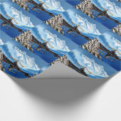 アナプルナマウンテンネパールのパノラマビュー ラッピングペーパー (角)