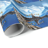 アナプルナマウンテンネパールのパノラマビュー ラッピングペーパー (ロールコーナー)