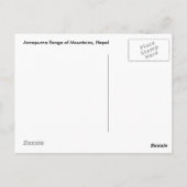 アナプルナ範囲2 ポストカード (裏面)