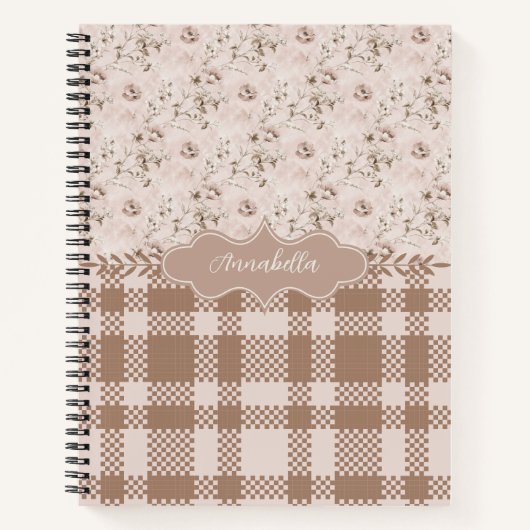 アナベラヴィンテージダスティバラピンクデラックス ノートブック (正面)