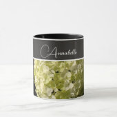 アナベルアジサイ花の写真 マグカップ (中央)