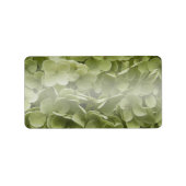 アナベルアジサイ花 ラベル (正面)