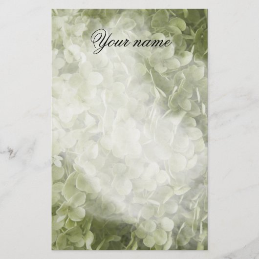 アナベルアジサイ花 便箋 (正面)