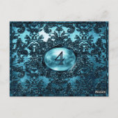 アナベルゴイルビクトリアンテーブル番号カード ポストカード (裏面)